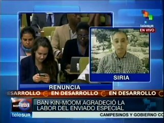 Brahimi renuncia como enviado de paz en Siria