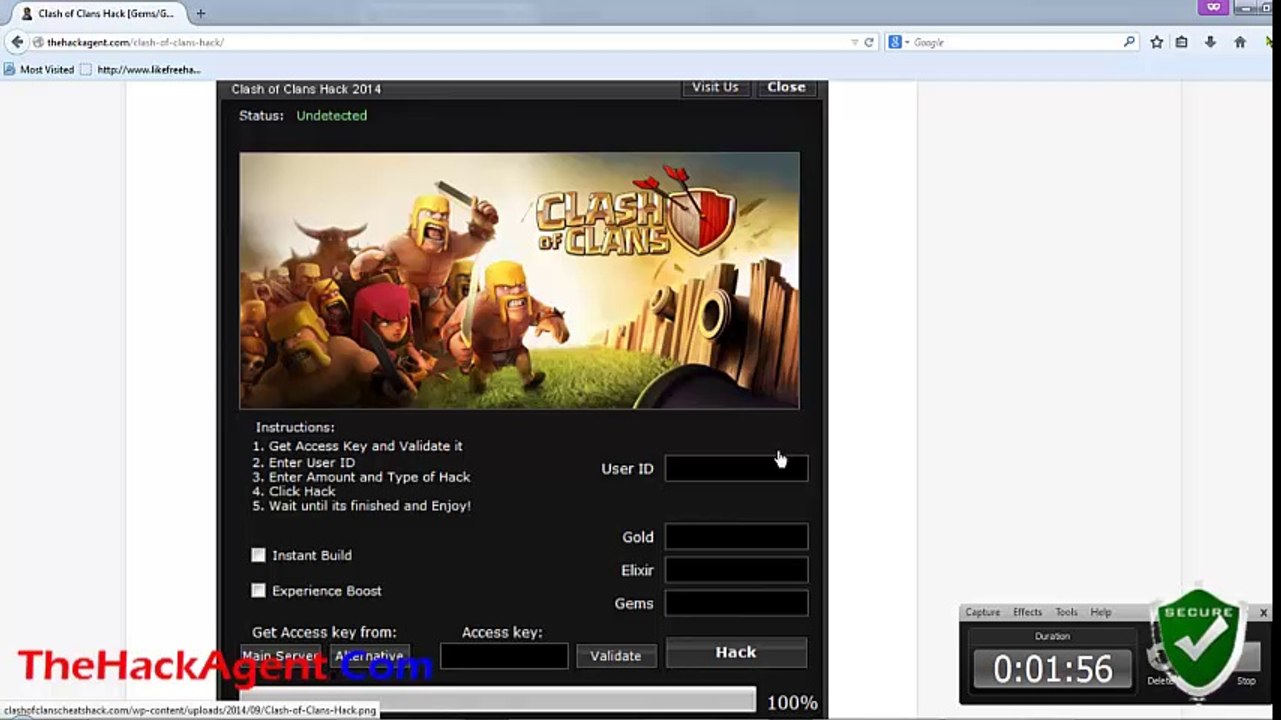 Download Latest Clash of Clans Hack [Gems/Gold/Exlir] Android/iOS Updated May 2014 Free