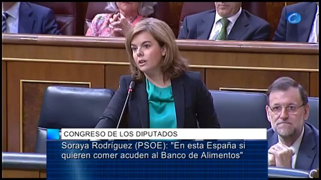 Soraya Rodríguez: En esta España si quieren comer acuden al Banco de Alimentos