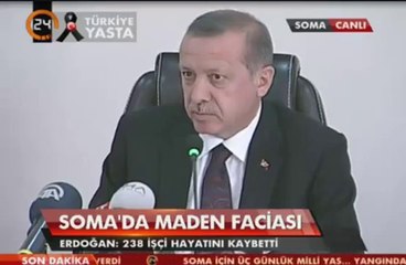 Başbakan Erdoğan'ın Maden Kazalarını Örneklendirmesi - Soma