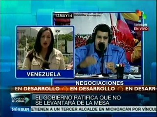 Insiste Maduro en que MUD no abandone el diálogo por la paz
