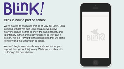 Yahoo Buys Blink Messenger App, Plans To Shut It Down?
