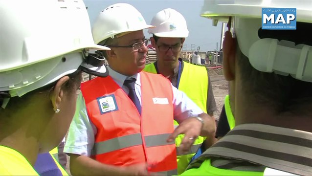 Visite du chantier de la station de prétraitement de Sidi Bernoussi