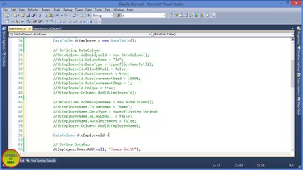 P2.C# DataSet and DataTable in Urdu - DataColumn Class
