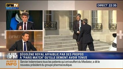 Скачать видео: Le Soir BFM: Ségolène Royal s'offre le premier couac de l'ère Valls - 14/05 1/5