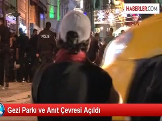 Gezi Parkı ve Anıt Çevresi Açıldı