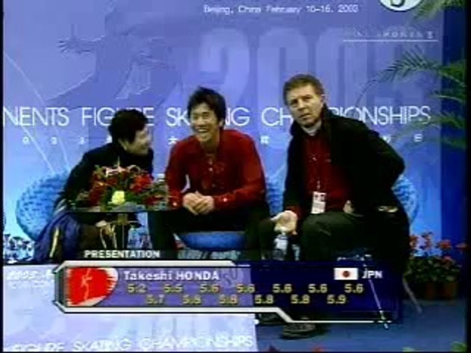 тακεѕнί нøиᴅα Four Continents Championships 2003 SP Sky Sports 1