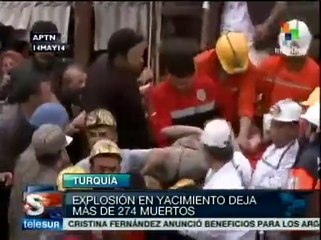 Mueren 274 personas por explosión en mina de Turquía