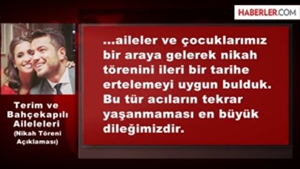 Fatih Terim, Kızının Nikah Törenini İptal Etti
