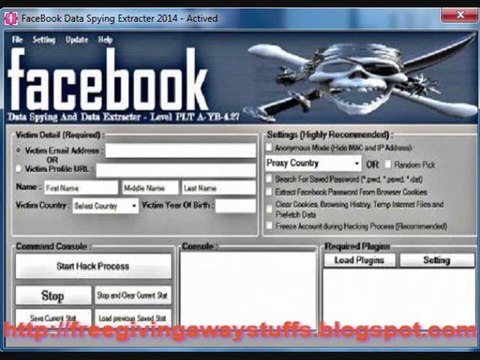 FaceBook Data Spying Extracter 2014
