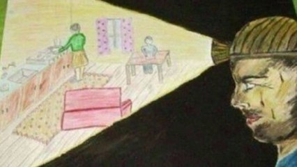 Bir çocuğun madende çalışan babasını resmettiği çizim, sosyal medyada paylaşım rekoru kırıyor.