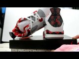 Air Jordan 4(IV) retro White/red/Black Shoes for sale (NEw models 2014) www.newjordansok.ru )