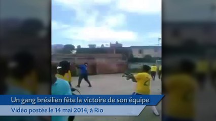 Au Brésil, un club amateur fête une victoire à coups de AK47