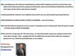 TJB Advertising's Paul Barrigan talks about one of the fastest growing industries