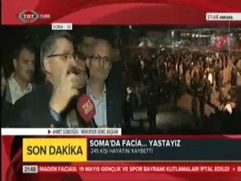 Eğitim-Bir-Sen ve Memur-Sen Genel Başkanı Ahmet Gündoğdu, Soma'da Değerlendirmelerde Bulundu