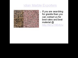 Indian Marble Exporters