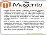 Why is Magento Ecommerce development a preferred choice?