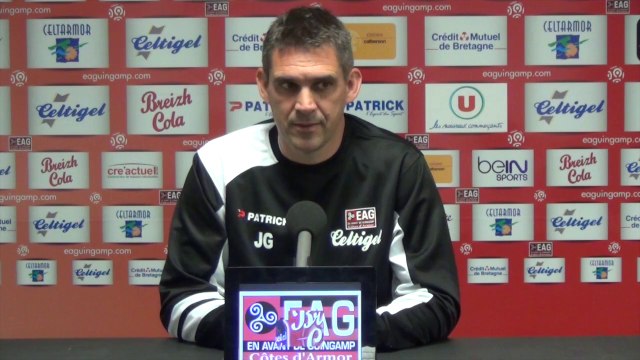 EAG TV: OM-EAG La conférence de presse d'avant match de Jocelyn Gourvennec