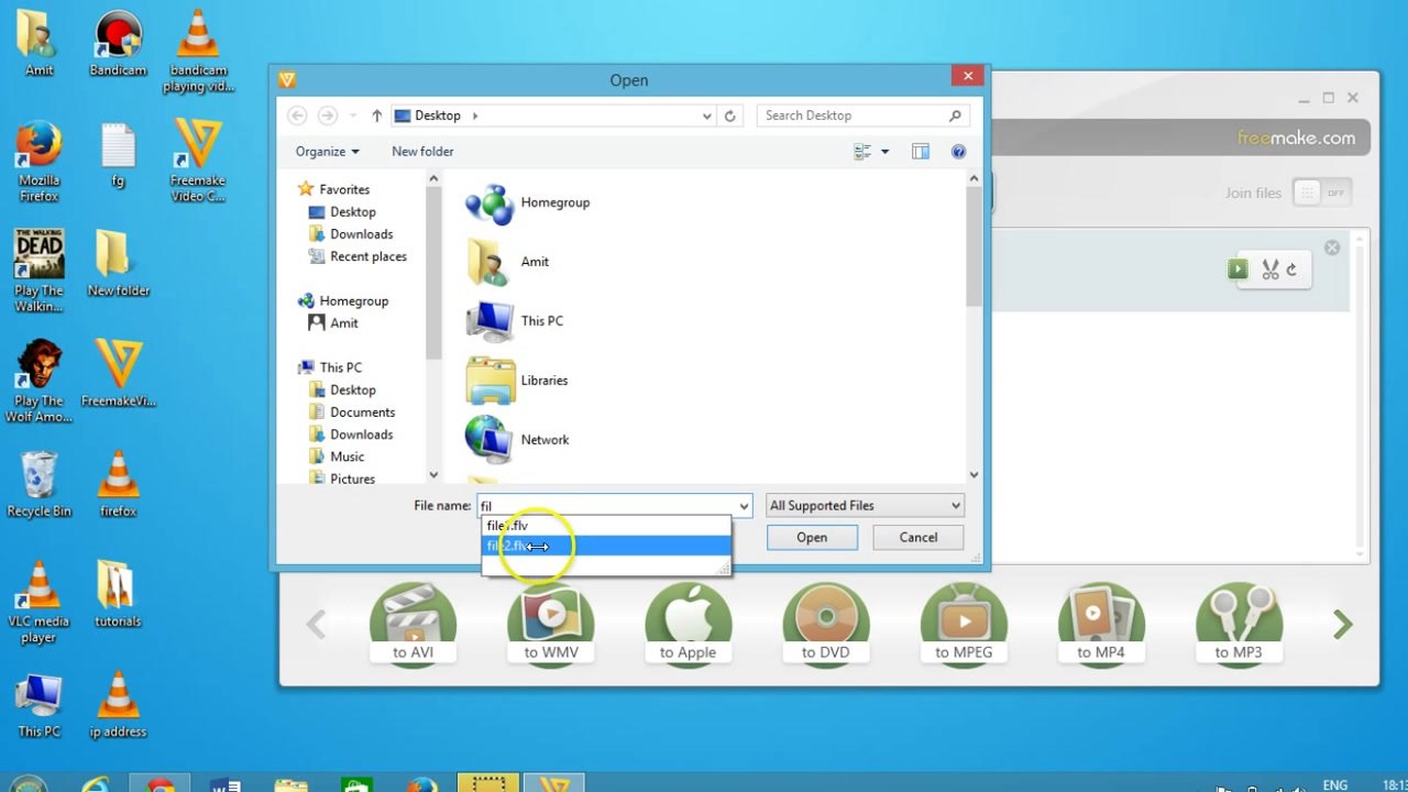 How to Join Video Files(FLV,MOV,MKV etc.) using a Software called Freemake ?