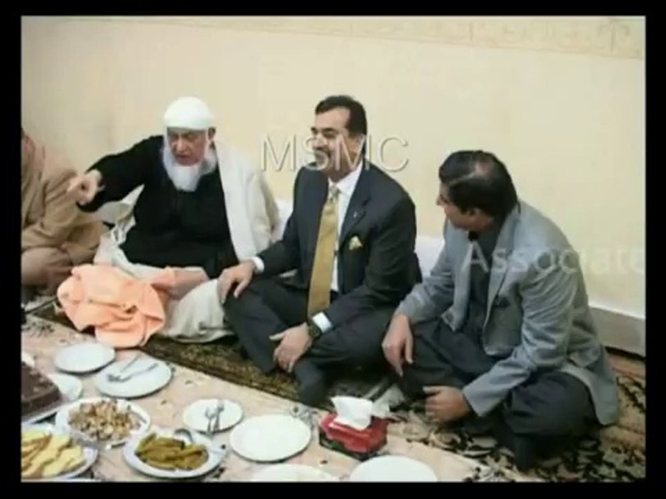 peer Haroon rasheed sahib mohra shareef murree meeting with yousaf raza gilani , by m rizwan , daroghewala gt road lahore