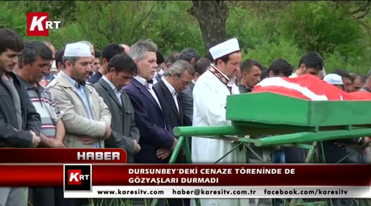 Dursunbey’deki Cenaze Töreninde De Gözyaşları Durmadı