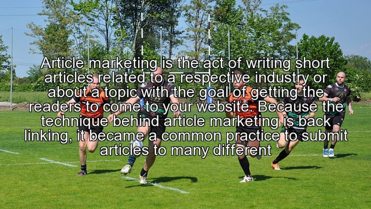 Is Article Marketing a Must?