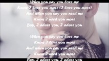 Miley Cyrus - Adore You (Lyrics On Screen)