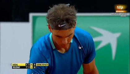 2014 Rome Masters R3 Nadal vs. Youzhny (LAST GAME)