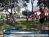 Brasileños protestan contra la manipulación mediática en Venezuela