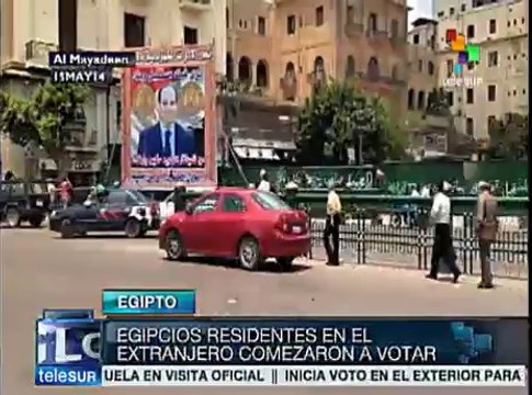 Egipcios en el extranjero comienzan a votar en comicios presidenciales