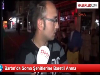 Bartın'da Soma Şehitlerine Baretli Anma