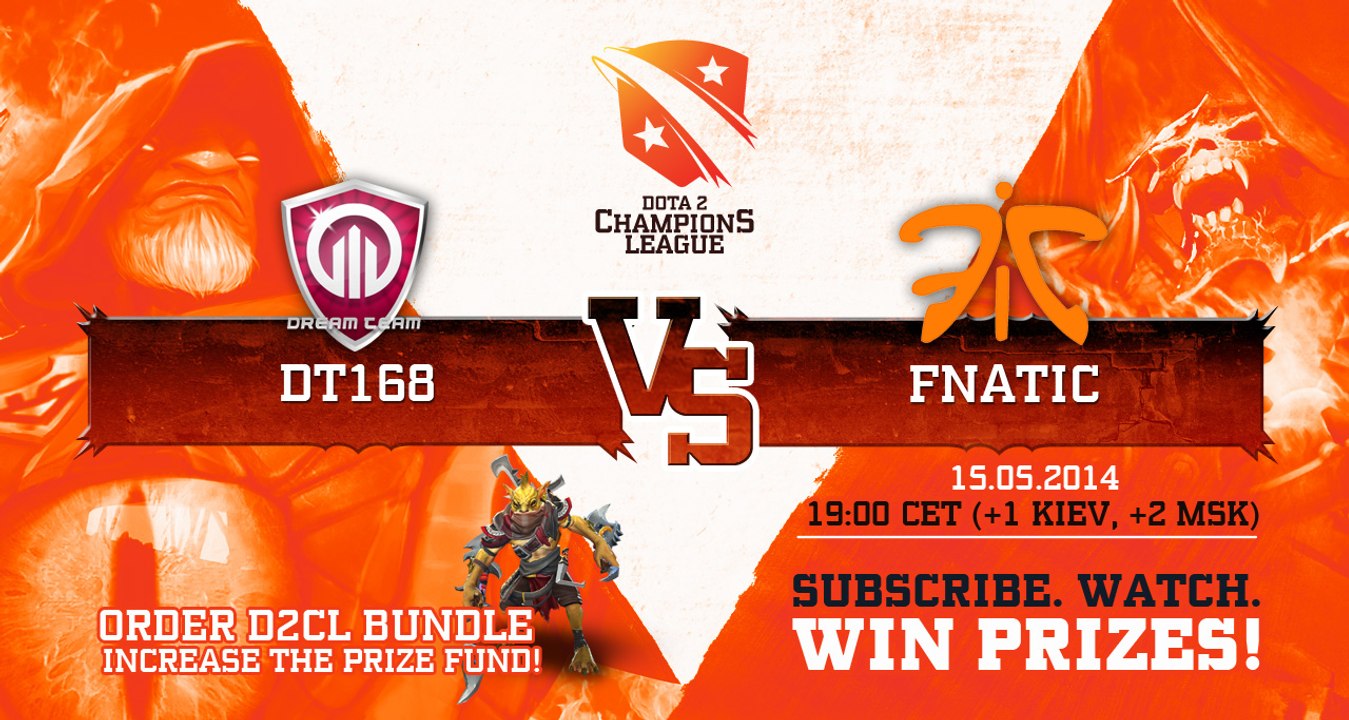 Fnatic vs DreamTeam168 Game 1 - Dota 2 Champions League -  @DotaCapitalist
