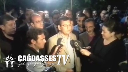 ÖZGÜR ÖZEL SOMA'DA ÖĞRETMENEVİNDEKİ GERGİNLİĞİ ÖNLEDİ