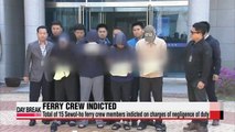 Sewol-ho ferry crew members indicted