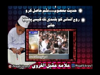 Ellm Hasil Karo - Allama Aqeel-ul-Gharvi
