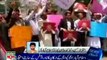 MQM MNA's protest against the political victimization against Altaf Hussain at NADRA office Islamabad