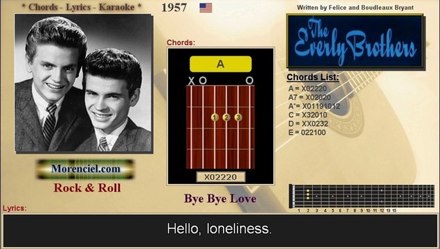 The Everly Brothers - Bye Bye Love