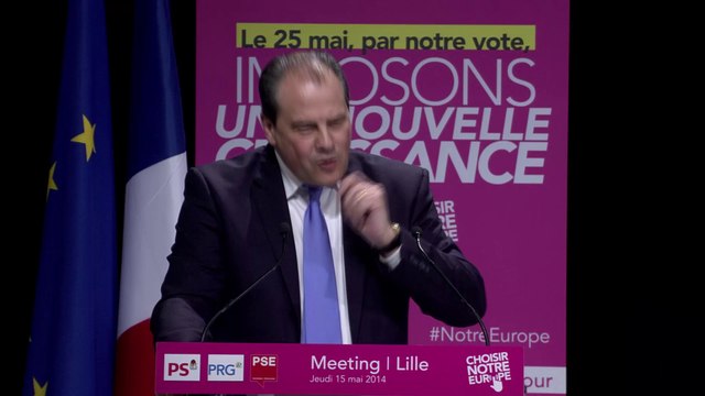 Discours de Jean-Christophe Cambadélis au meeting européen de Lille le 15 mai