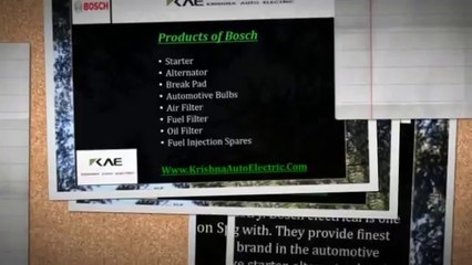 Bosch Electrical - KAE (Authorized Distributor)