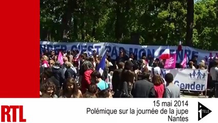 VIDÉO - Journée de la jupe : la "Manif pour tous" face aux lycéens