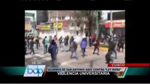 Cusco: estudiantes se enfrentaron a policías por Ley Universitaria