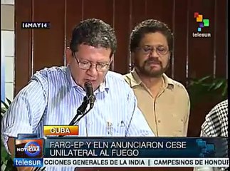 Colombia: FARC dicen que al cese al fuego Estado responde con balas