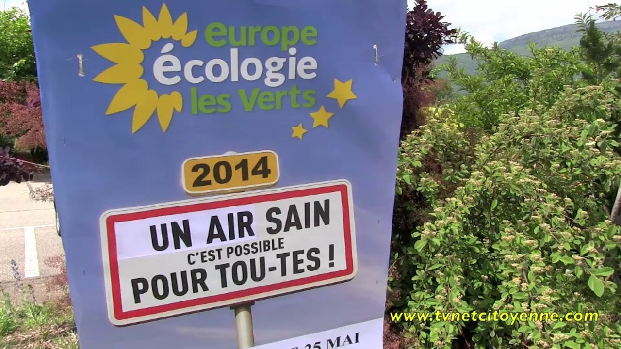 Européennes : "pour des élus écologistes EELV, qui se battent contre les lobbys de la chimie"