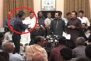 Dunya News-Jang, Geo reporters disrupts cable operators' press conference in Karachi