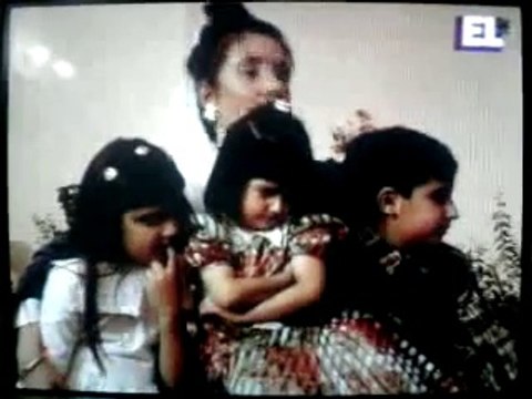 Benazir Bhutto with her children Bilawal,Bakhtawar and Aseefa at Islamabad