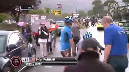 Enorme chute lors de la 6ème étape du Giro 2014 (Sassano - Montecassino)