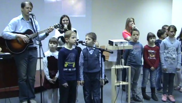 Детская служба. Харьковская церковь Христа. 30.03.2014
