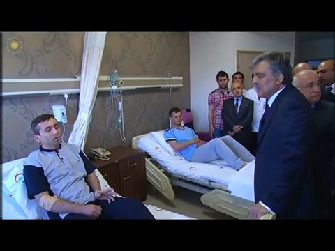 Cumhurbaşkanımız Sayın Abdullah GÜL ve Meclis Başkanımız Sayın Cemil ÇİÇEK'in Manisa Soma İlçemizde Meydana gelen maden kazası sebebi ile ziyareti. 15.05.2014