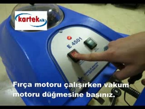 Zemin Temizleme Makinası E 4501 Kurulumu