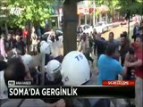 Soma'da yürüyüş yapmak istediler polis engeliyle karşılaştılar